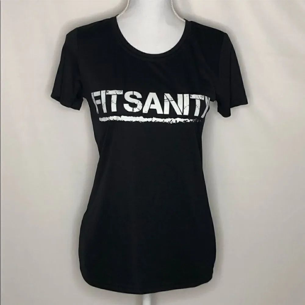 EUC Alo Yoga vintage fitsanity workout short sleeve T-shirt medium